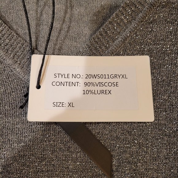 NWT Silver Sweater - Picture 7 of 8